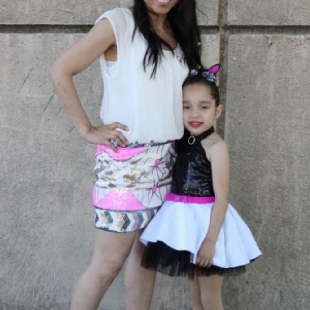 As U Wish Sequin Two Tones Dress